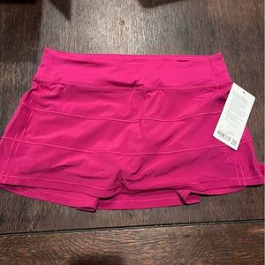 LULULEMON Pace Rival mid rise skirt with shorts